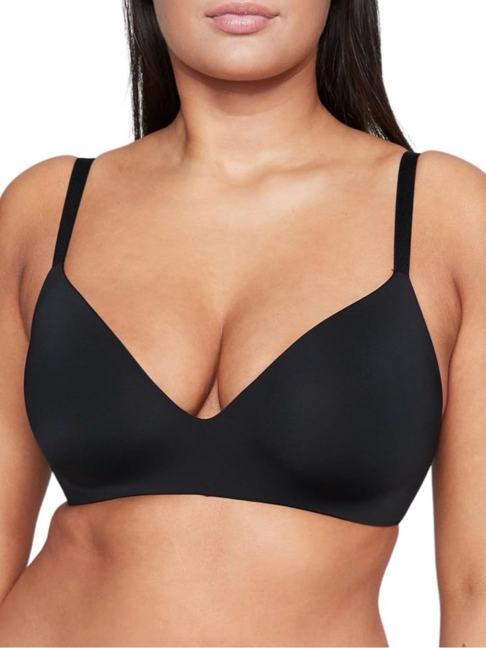Victoria's Secret Smooth Wireless lightly Lined Black T-Shirt Bra 38DD NWOT